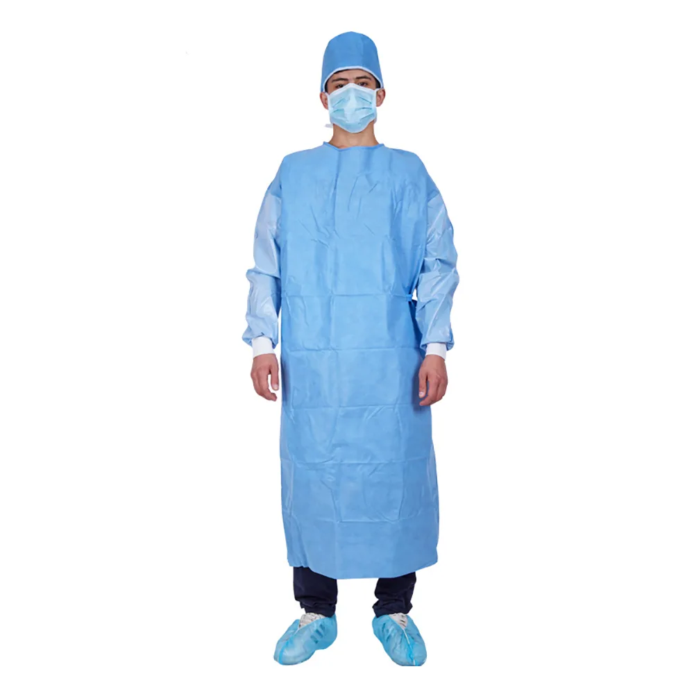 Reinforced SMS surgical gown