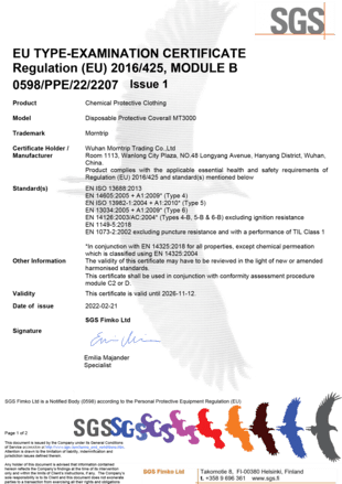 Type 4 5&6 Certificate