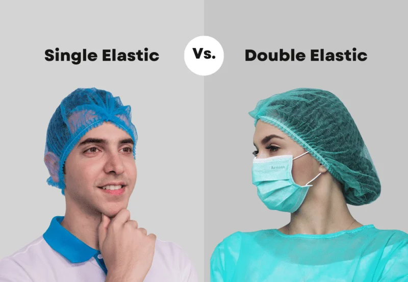 Disposable Mob Cap Single VS Double Elastic