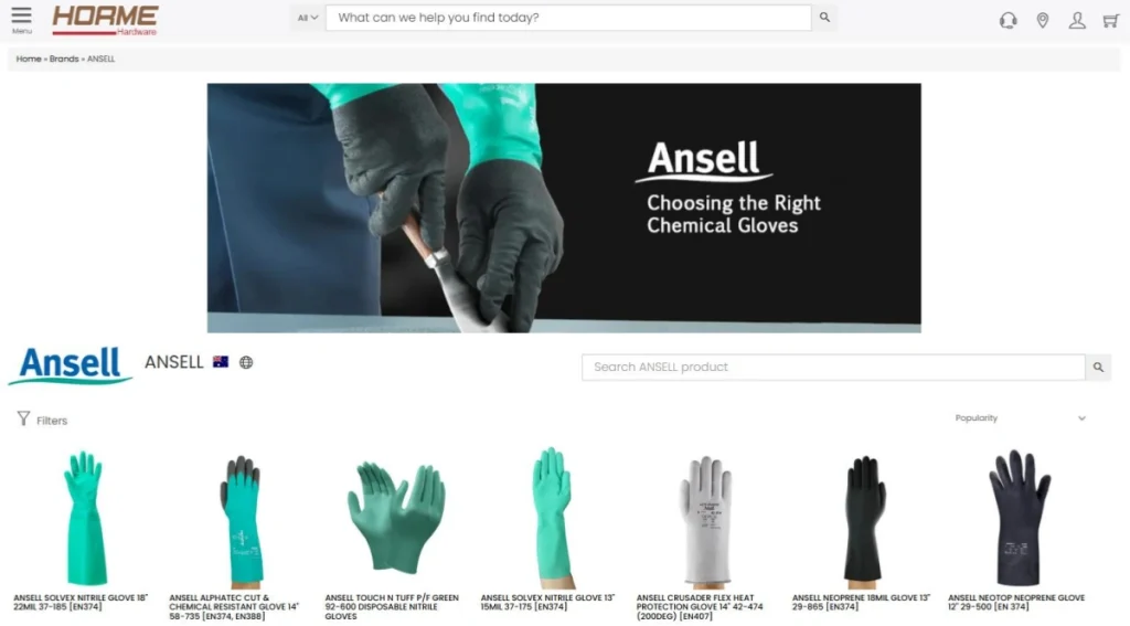 ANSELL products online at Horme Hardware