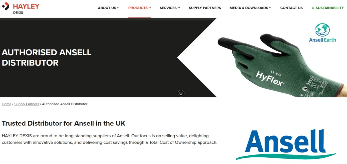 AUTHORISED ANSELL DISTRIBUTOR