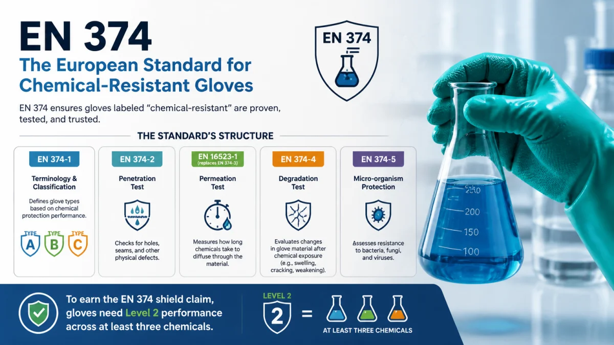EN 374 Standard for Chemical-Resistant Gloves